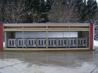 classic condo open curtain front